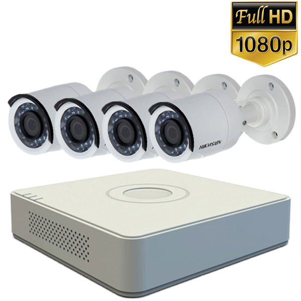 Trọn bộ 5-8 Camera + Đầu ghi hình 8 kênh HIKVISION độ phân giải 2 Megapixel full HD giá rẻ (thân trụ)