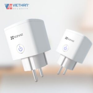 Ổ cắm điện thông minh EZVIZ T30-10A-EU (Hỗ trợ Wi-Fi 2.4 GHz, chịu lửa 750°C, điều khiển bằng giọng nói)