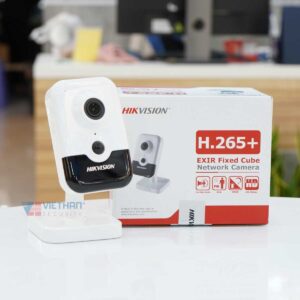 Camera IP wifi Cube không dây Hikvision DS-2CD2421G0-IW 2MP 1080P, wifi tầm xa 80m, tích hợp mic và loa